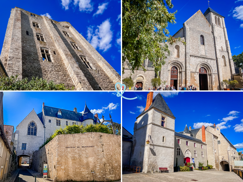 Donjon e iglesia abacial de Beaugency