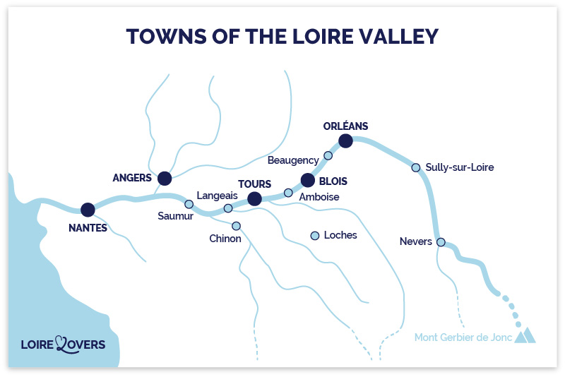 City maps on the Loire