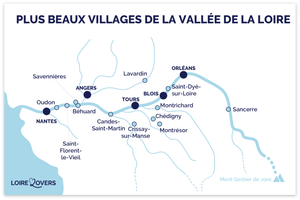 carte plus beaux villages vallee loire