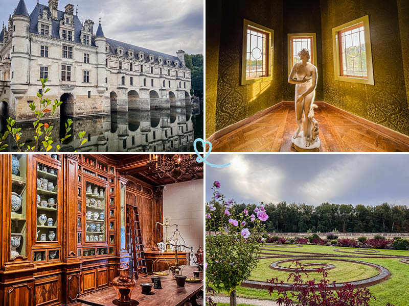 Visit the castle of Chenonceau and its gardens.