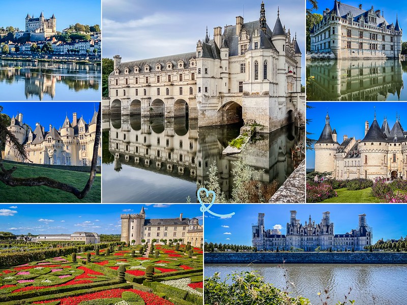 Tour de los castillos del Loira itinerario de 7 días una semana