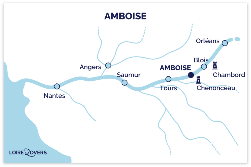 Amboise Loire-vallei kaart