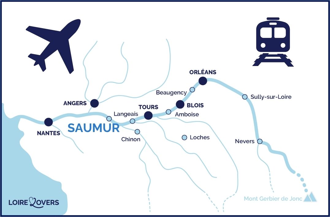 comment se rendre saumur